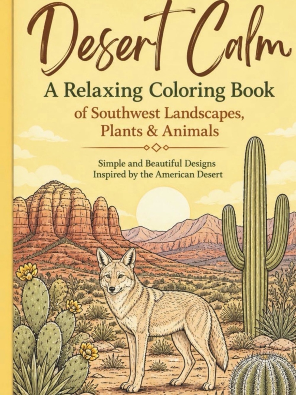 Desert Calm Coloring Book